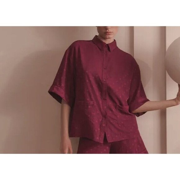 Simone Pérèle Caprice Sleep Button Shirt Syrah ( L ) - Picture 2 of 4